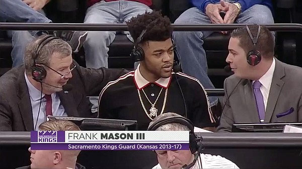 Frank Mason III joins ESPN2's broadcast of Kansas vs. Stanford Thursday night, in Sacramento.
