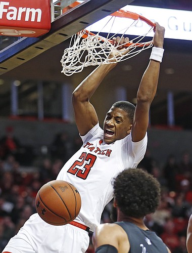 Texas Tech's Jarrett Culver (23) tries to lay up the ball during the second half of an NCAA college basketball game against Abilene Christian, Friday, Dec. 22, 2017, in Lubbock, Texas. (AP Photo/Brad Tollefson)