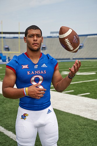 University of Kansas quarterback Miles Kendrick