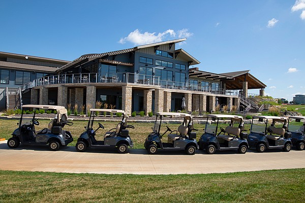 Towering over the Canyon Farms Golf Course to the north, this clubhouse, which is now about a year old, is every bit as eye-catching as any of the 18 holes it overlooks.
