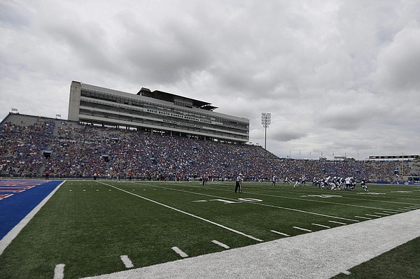 Overall view during the game against Indiana State Saturday afternoon at David Booth Kansas Memorial Stadium on Aug. 31, 2019.