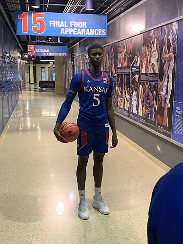 New Kansas commitment Tyon Grant-Foster on his official visit to KU 
